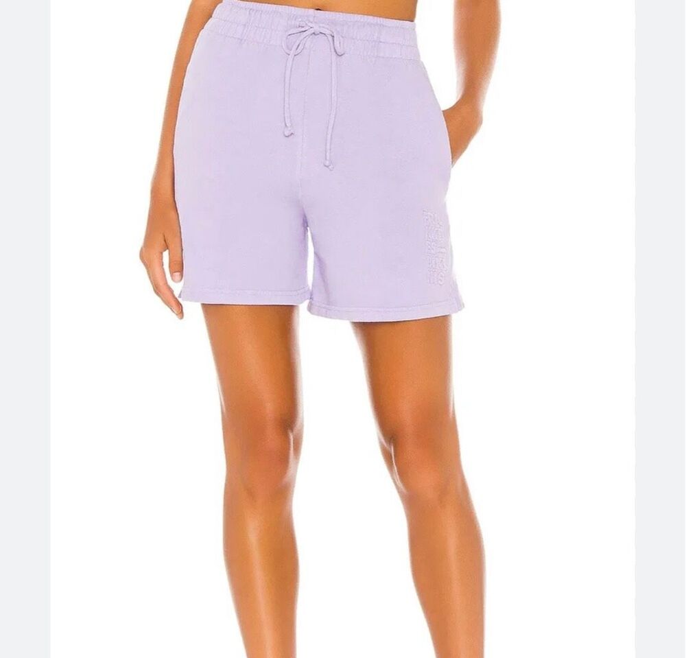 Frankies Bikinis Burl Sweat Shorts Lilac Purple Pastel Active Wear XS